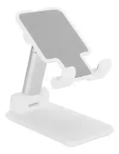 Soporte Plegable De Escritorio Para Teléfono Y Tablet - Blanco