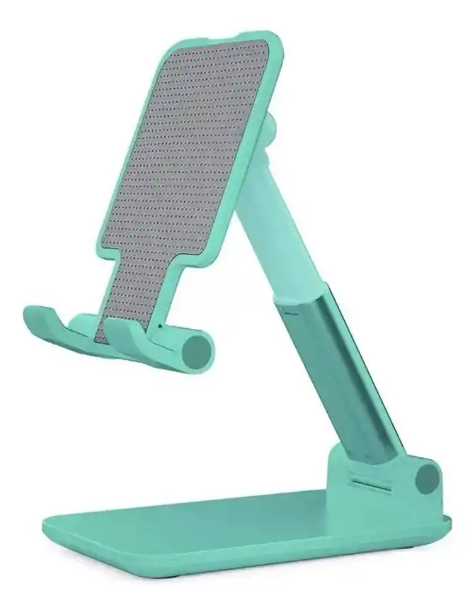 Soporte Plegable De Escritorio Para Teléfono Y Tablet - Verde