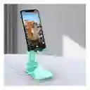 Soporte Plegable De Escritorio Para Teléfono Y Tablet - Verde