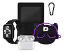 Smart Watch Deportivo Serie 8 Plus Con Audifonos Case Y Videojuegos Blak Edition