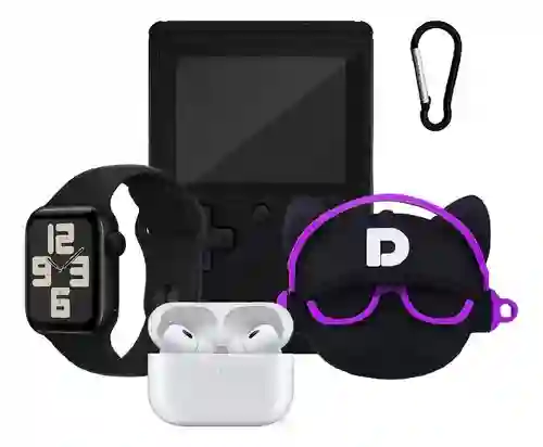 Smart Watch Deportivo Serie 8 Plus Con Audifonos Case Y Videojuegos Blak Edition