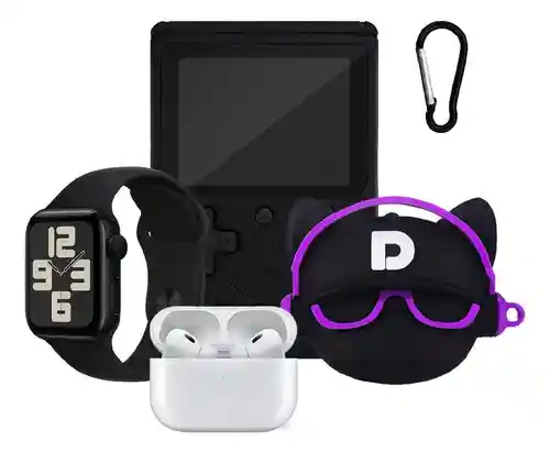 Smart Watch Deportivo Serie 8 Plus Con Audifonos Case Y Videojuegos Blak Edition