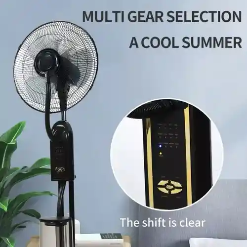Ventilador Enfriador De Aire Aspersor De Agua 16 Pulgadas Control Remoto 3 Velocidades Innovo