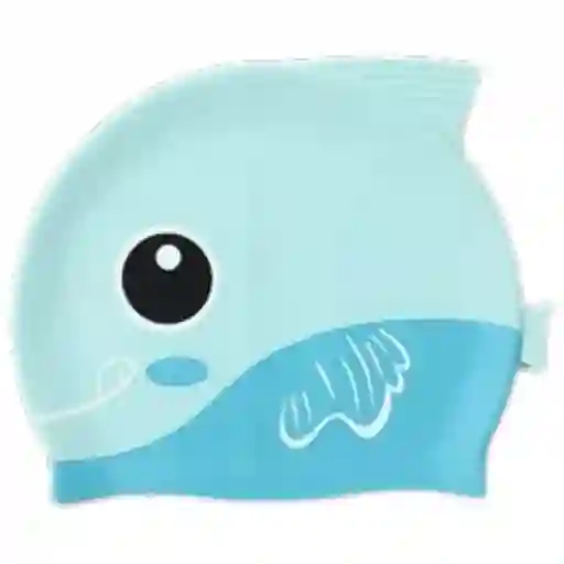 Gorro Natación Niños Látex Fino Piscina Color Azul