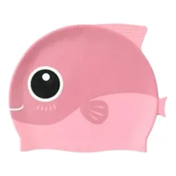 Gorro Natación Niños Látex Fino Piscina Color Rosado