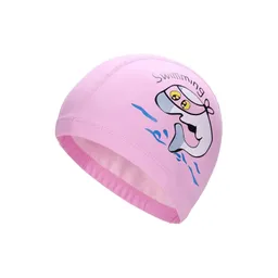 Gorro Natación Niños Piscina Color Rosado