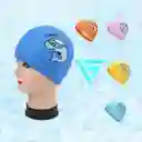 Gorro Natación Niños Piscina Color Rosado
