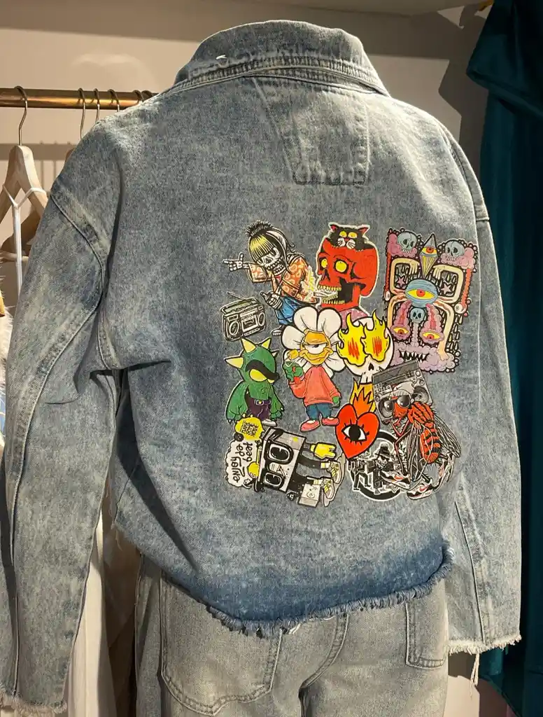 Chaqueta Jeans Grafiti