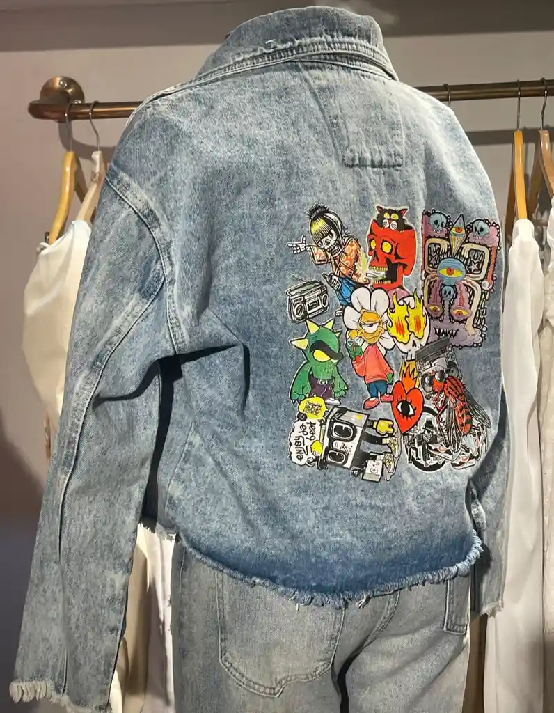 Chaqueta Jeans Grafiti