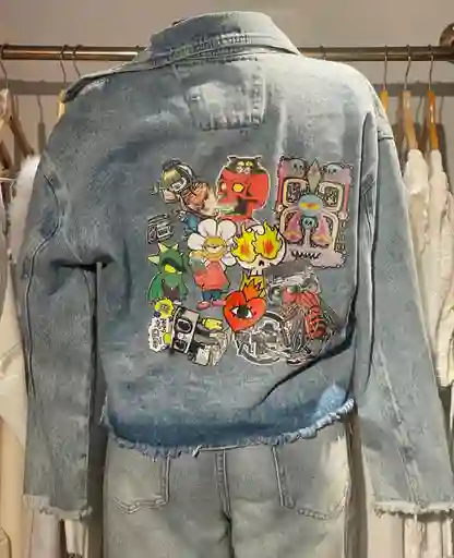 Chaqueta Jeans Grafiti