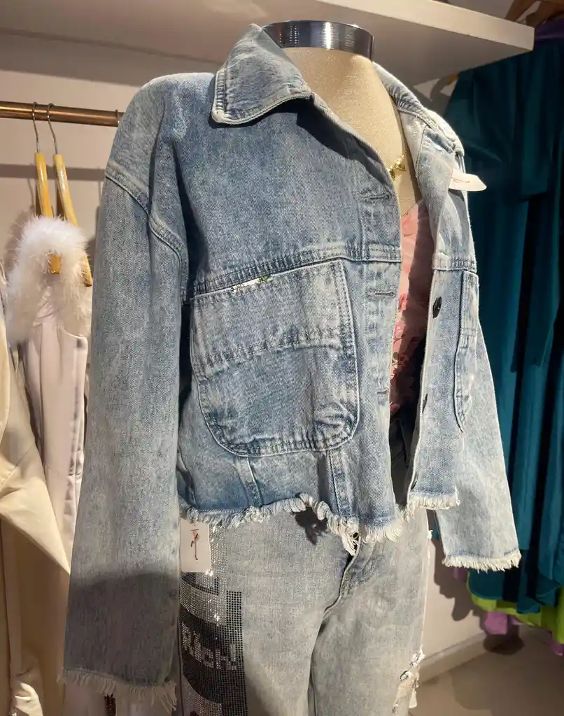 Chaqueta Jeans Grafiti