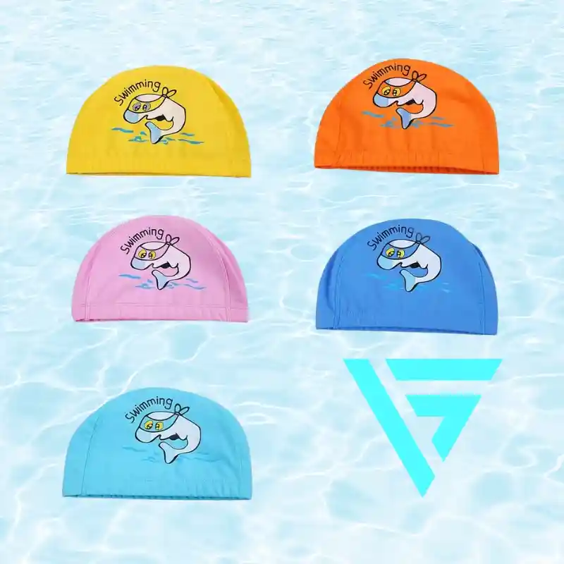 Gorro Natación Niños Piscina Color Amarillo