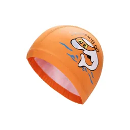 Gorro Natación Niños Piscina Color Naranja