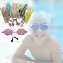 Gafas Natación Niños Piscina Mar Color Rosado