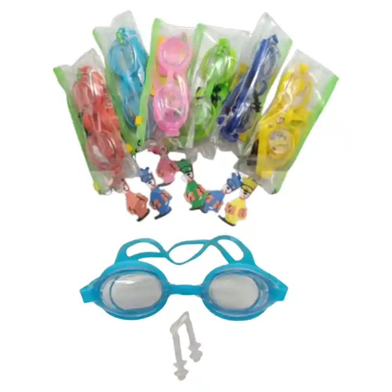 Gafas Natación Niños Piscina Mar Color Celeste