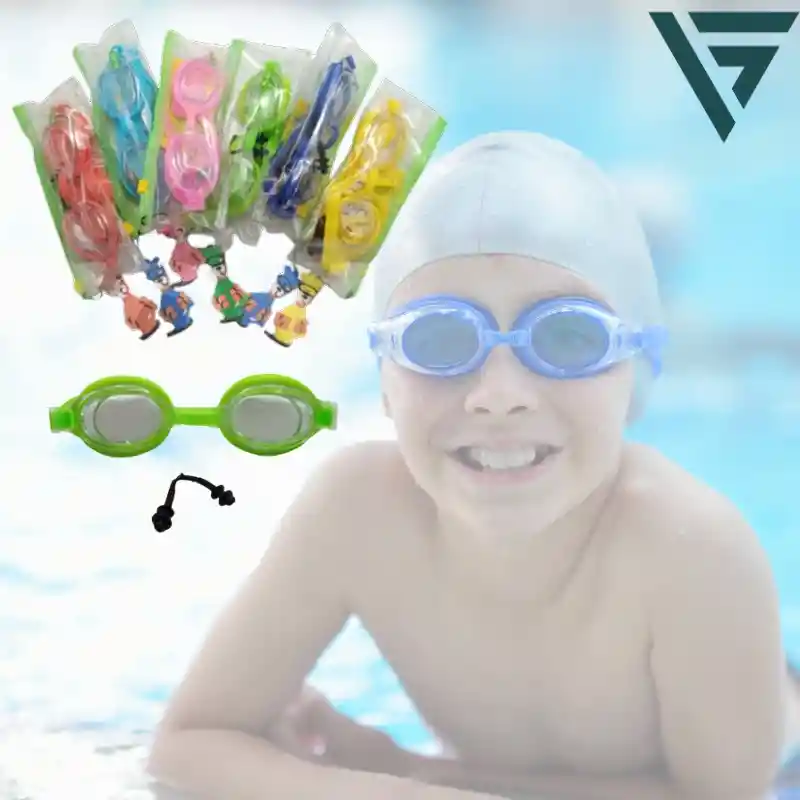 Gafas Natación Niños Piscina Mar Color Verde