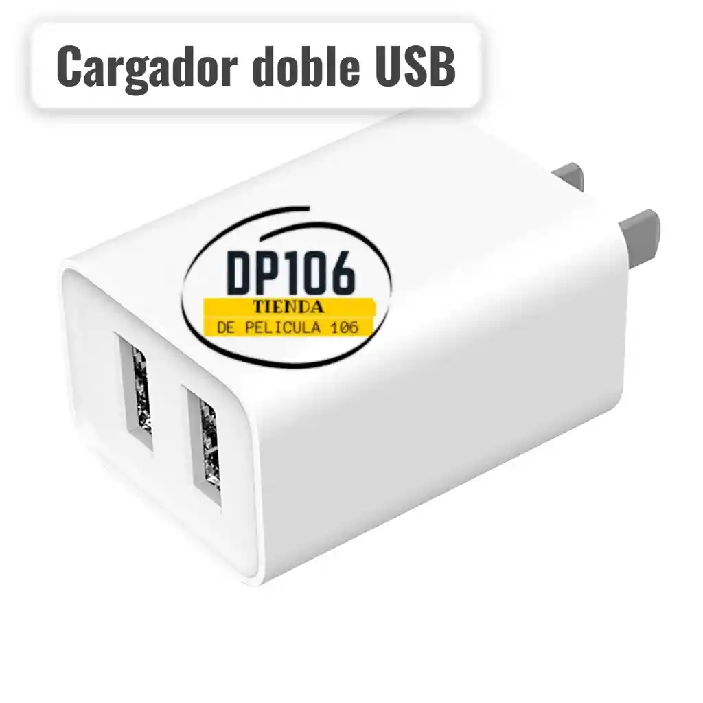 Cargador Doble Usb Marranita / Adaptador