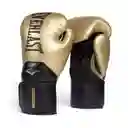 Guantes De Boxeo Profesional Everlast Elite 2/ Dorado - Negro Talla: 10oz