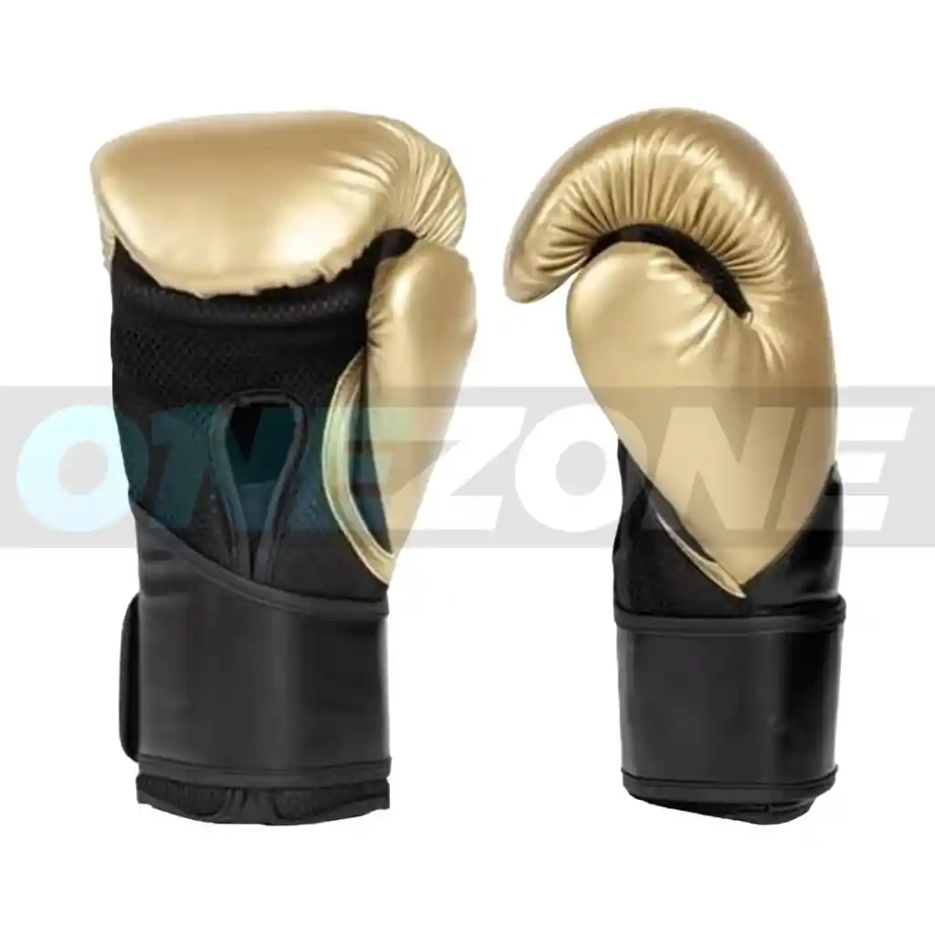 Guantes De Boxeo Profesional Everlast Elite 2/ Dorado - Negro Talla: 10oz