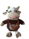 Peluche Vaca Buzo Café