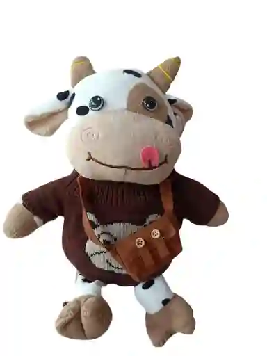 Peluche Vaca Buzo Café