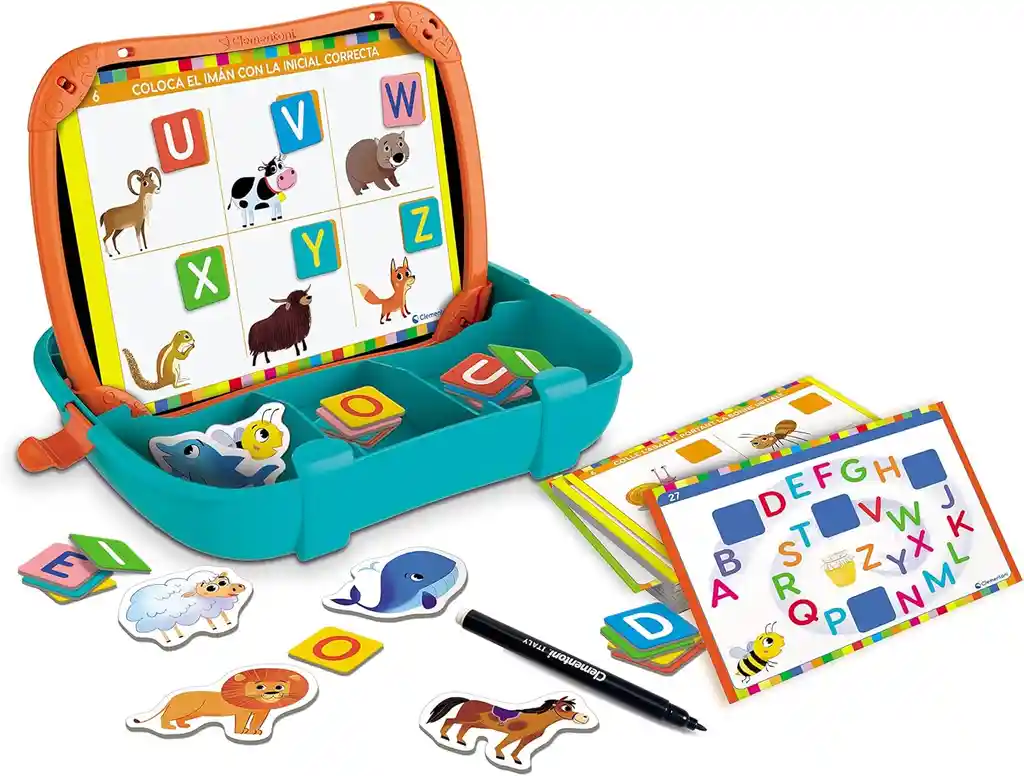 Juego Didáctico Letras Y Animales Magnéticos Para Niños