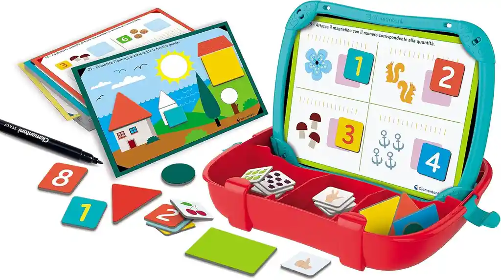 Juego Didáctico Maletín Números Y Formas Magnético Niños