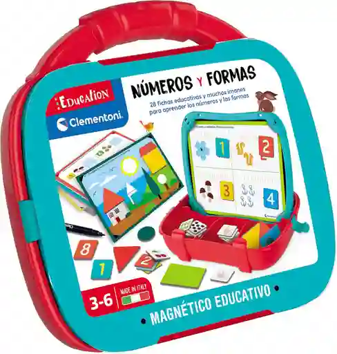 Juego Didáctico Maletín Números Y Formas Magnético Niños