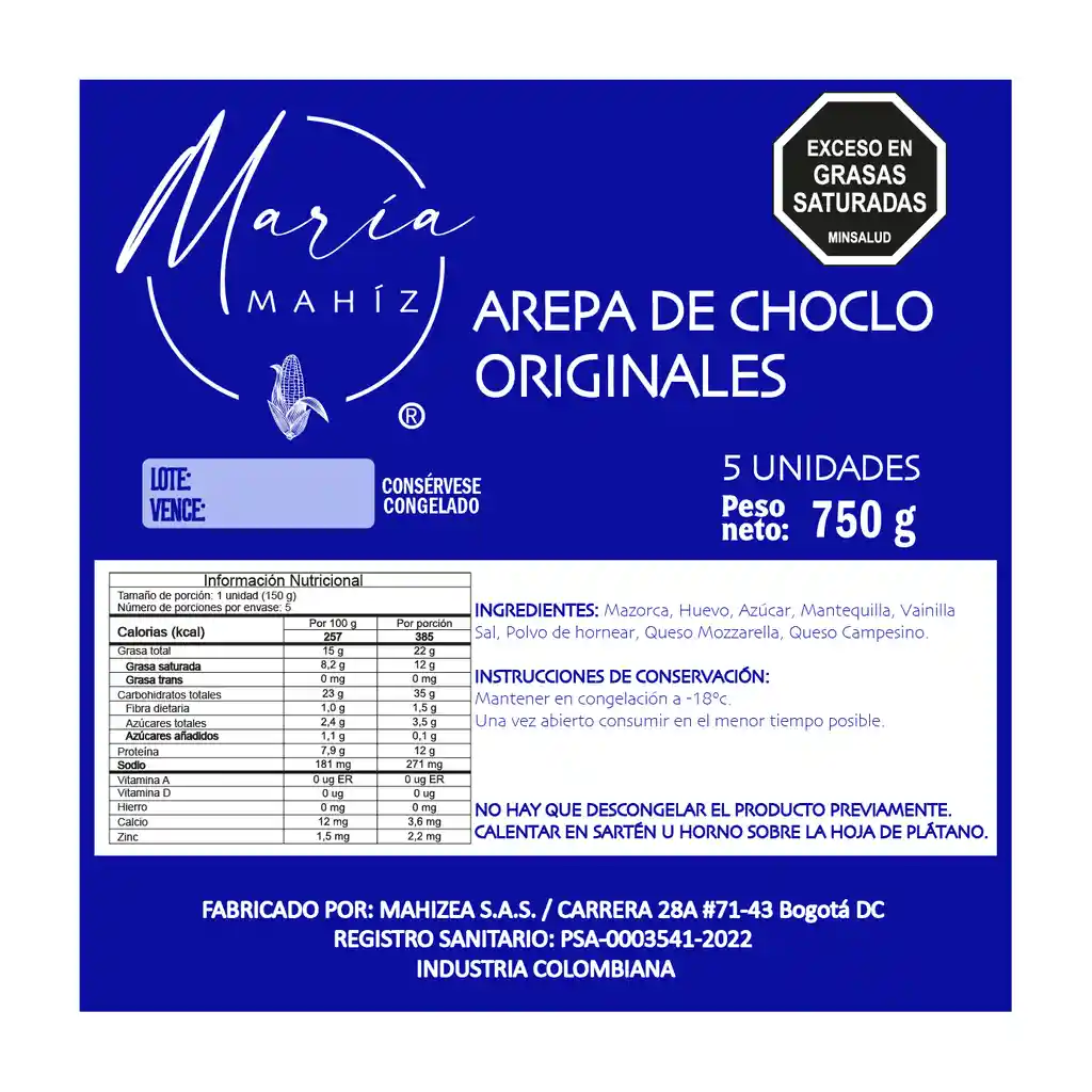 Arepa De Choclo Originales