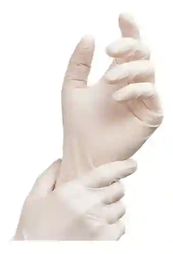 Par De Guantes De Latex, Desechables - Talla M