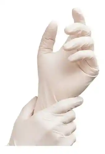 Par De Guantes De Latex, Desechables - Talla M