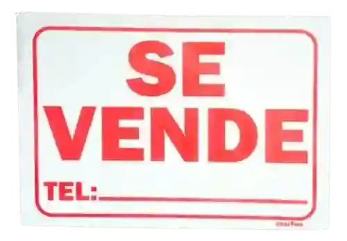 Aviso - Letrero 1/2 Medio Pliego X 6 Und Se Vende