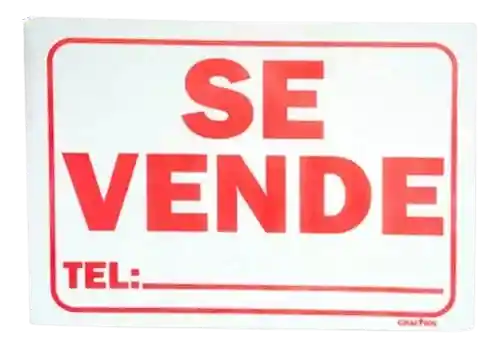 Aviso - Letrero 1/2 Medio Pliego X 6 Und Se Vende