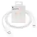 Cable Carga Iphone Tipo C (usb-c) A Lightning 1 Metros