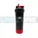 Vaso Shaker Mezclador Proteina K6 Pro Sport 4 En 1/ Negro - Rojo