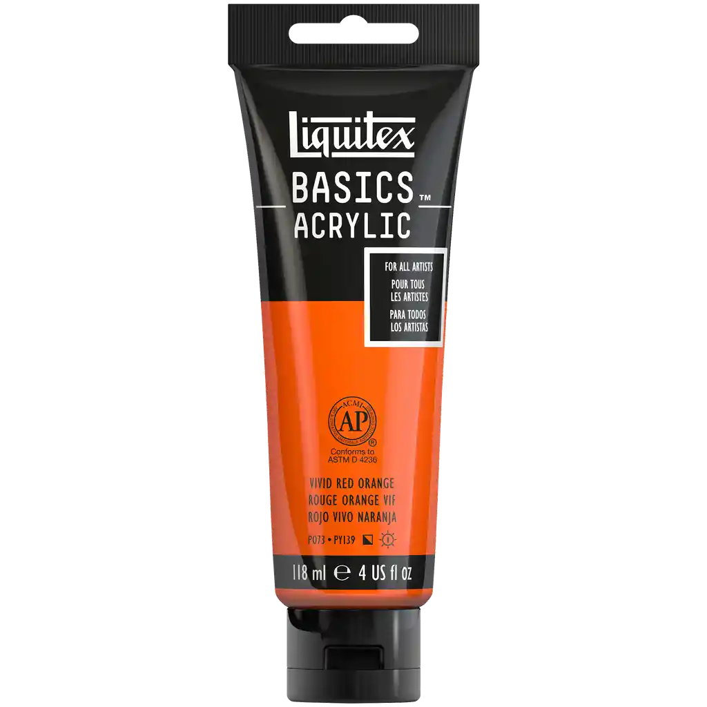 Acrilico Liquitex Rf 620 Rojo Vivo Naranja 118 Ml