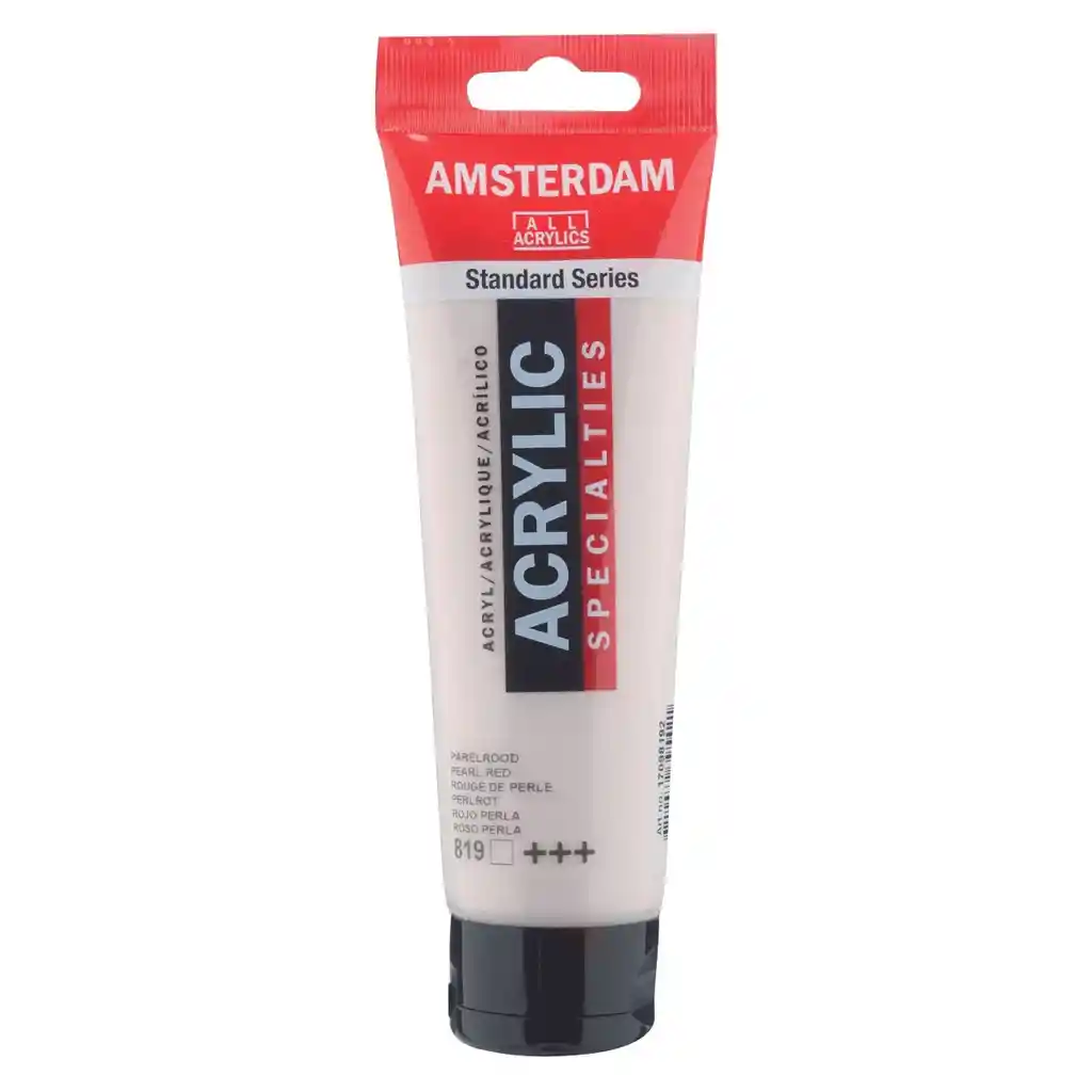 Acrilico Amsterdam 120 Ml Colores Serie Estandar 819 Rojo Perlado