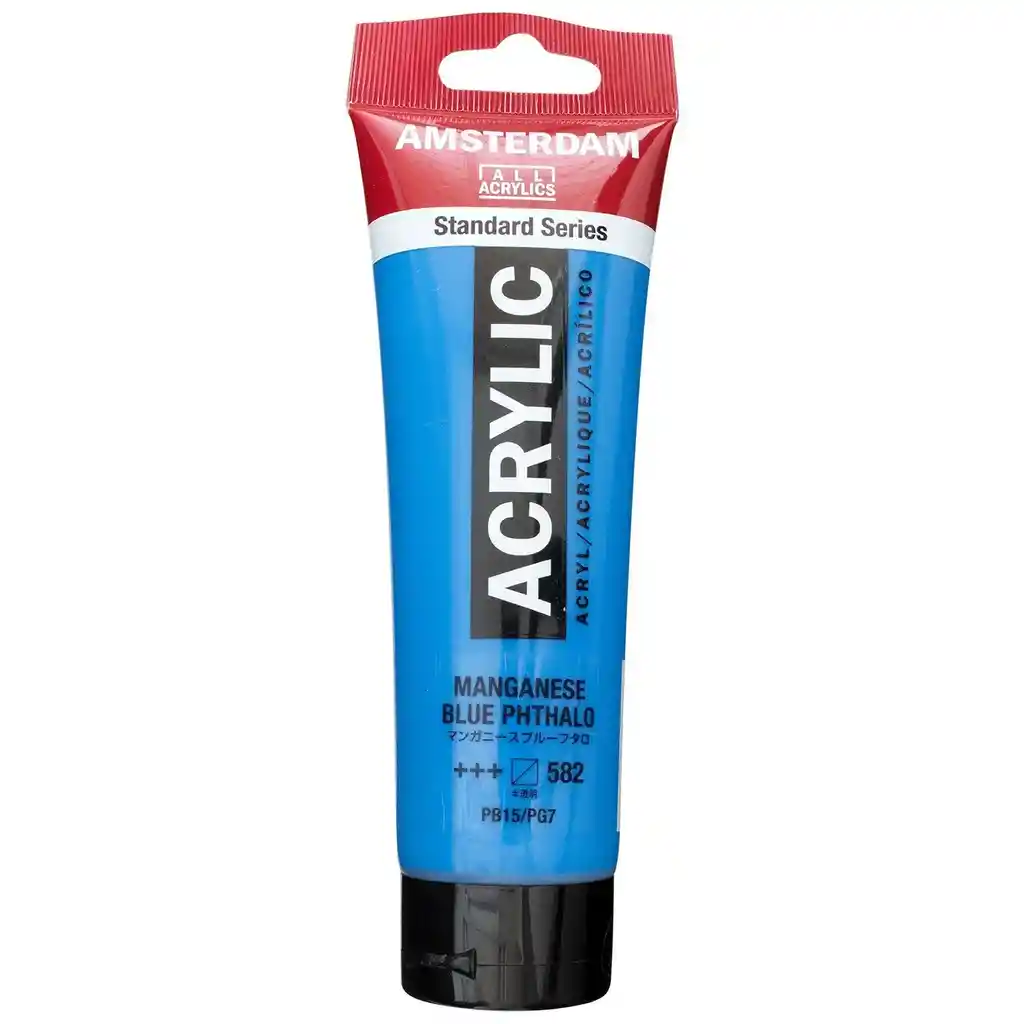 Acrilico Amsterdam 120 Ml Colores Serie Estandar 582 Azul Manganeso Ftalo