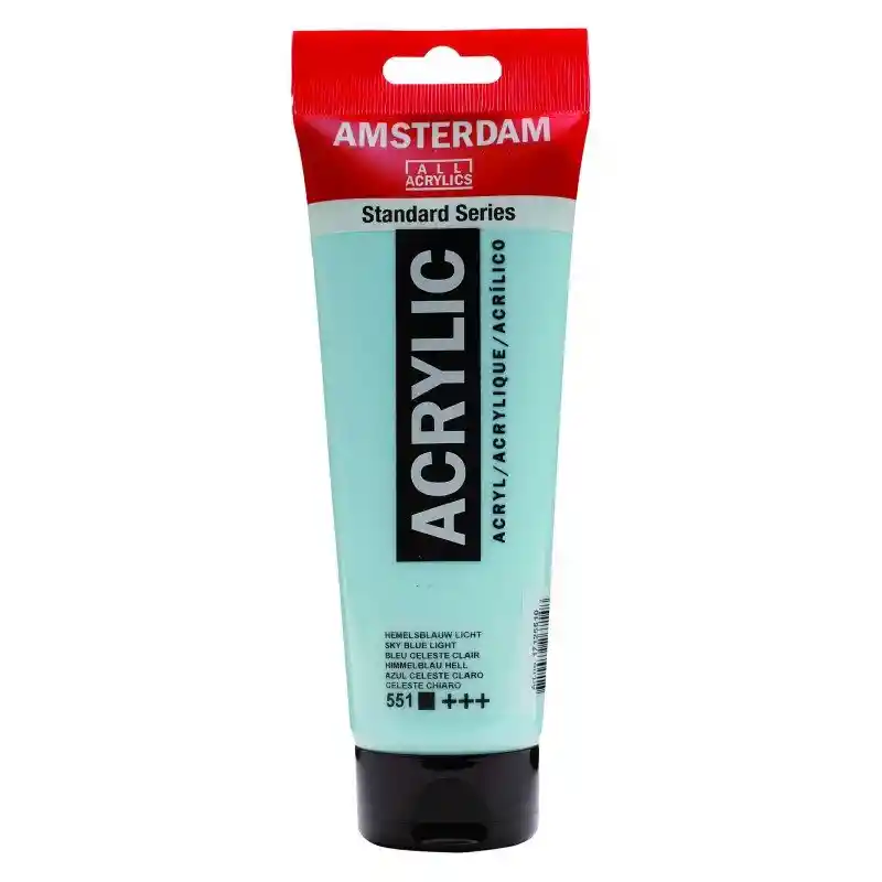 Acrilico Amsterdam 120 Ml Colores Serie Estandar 551 Azul Cielo Claro