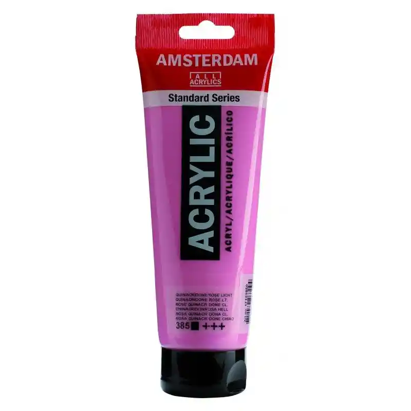 Acrilico Amsterdam 120 Ml Colores Serie Estandar 385 Rosa Quinacridona Claro