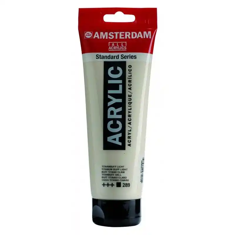 Acrilico Amsterdam 120 Ml Colores Serie Estandar 289 Buff De Titanio Claro