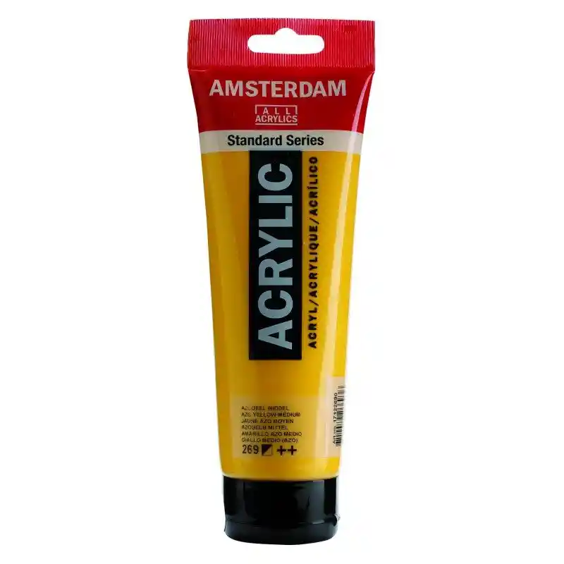 Acrilico Amsterdam 120 Ml Colores Serie Estandar 269 Amarillo Azo Medio