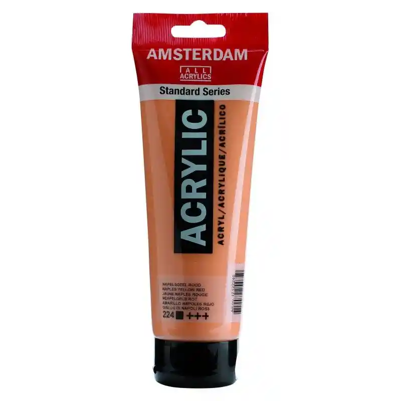 Acrilico Amsterdam 120 Ml Colores Serie Estandar 224 Amarillo Nápoles Rojo