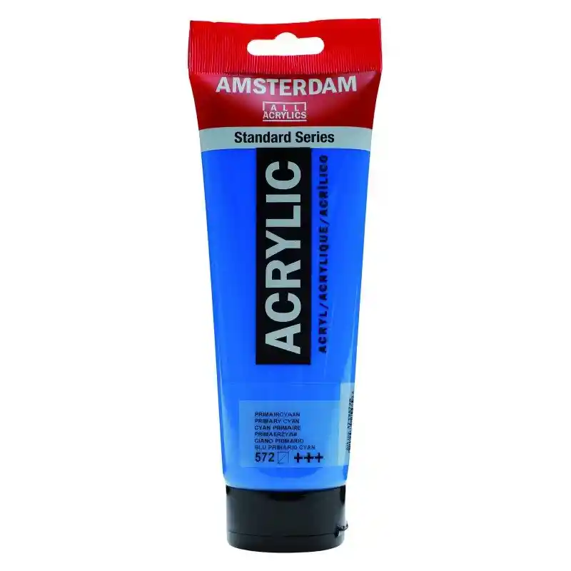 Acrilico Amsterdam 120 Ml Colores Serie Estandar 572 Cian Primario