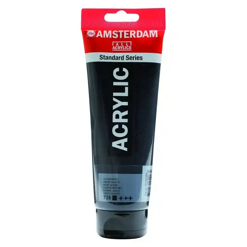Acrilico Amsterdam 120 Ml Colores Serie Estandar 735 Negro Óxido