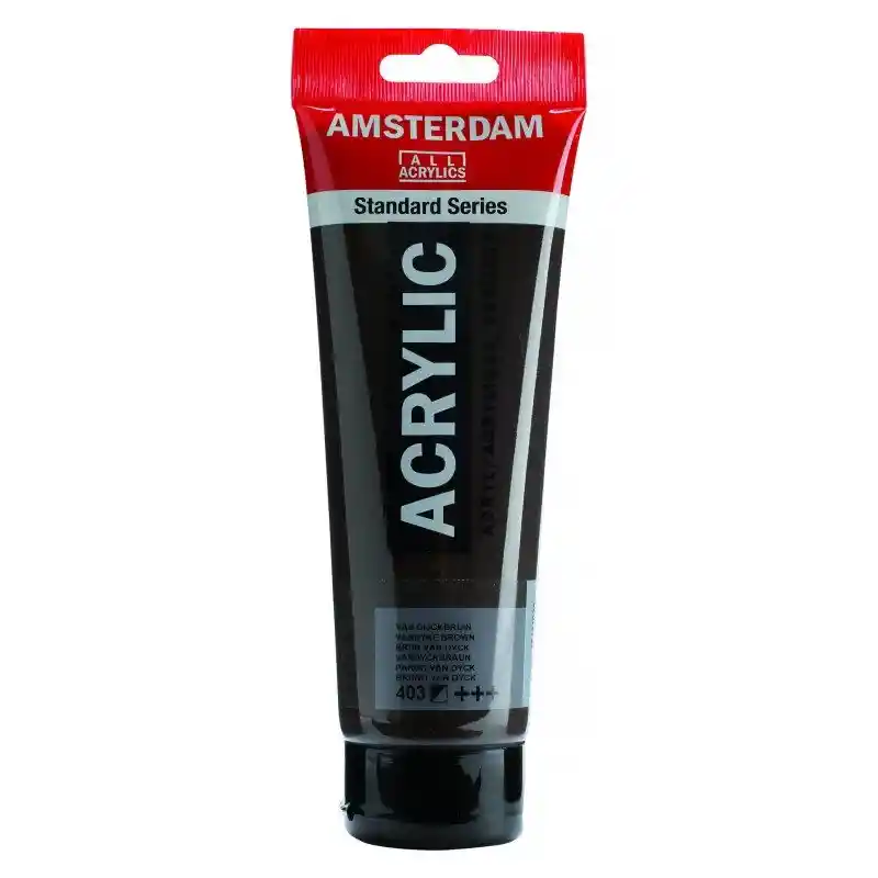 Acrilico Amsterdam 120 Ml Colores Serie Estandar 403 Marrón Van Dyke