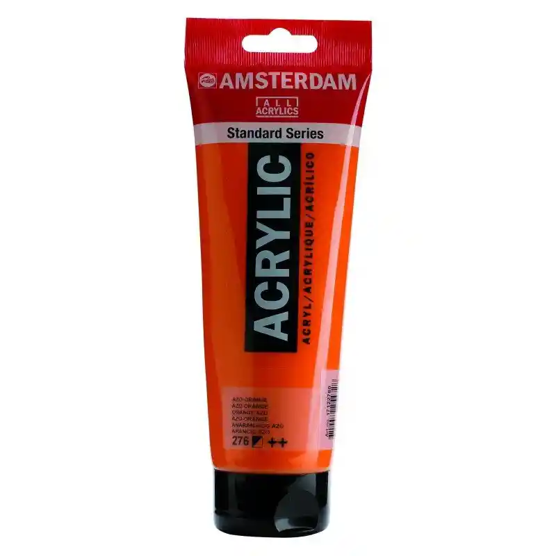 Acrilico Amsterdam 120 Ml Colores Serie Estandar 276 Naranja Azo