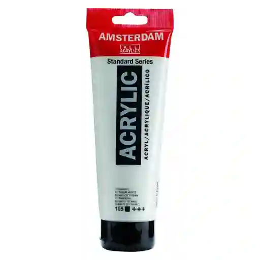 Acrilico Amsterdam 120ml Blancos Serie Estandar 105 Blanco De Titanio