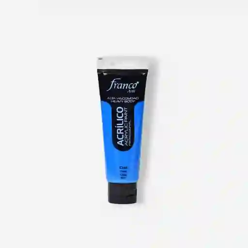 Pintura Acrilica Profesional Franco Arte Profesional Cian 307 100 Ml