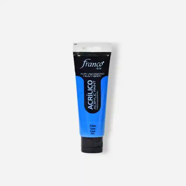 Pintura Acrilica Profesional Franco Arte Profesional Cian 307 100 Ml